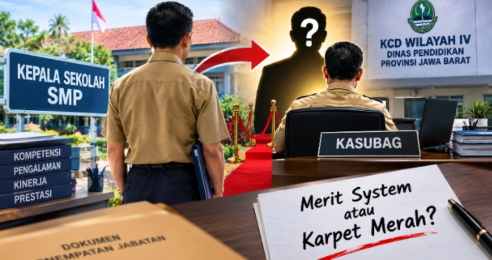 Dari Kepala SMP ke Kursi Kasubag KCD Wilayah IV, Jalur Prestasi atau Karpet Merah?